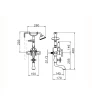 Huber Victorian Thermostatische Badkraan met Douchegarnituur Brons 198.VT01H.BA