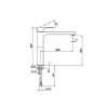 Cisal Cubic keukenkraan Chroom CU00058021