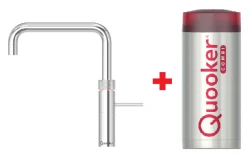 Quooker Fusion Square Chroom COMBI+ Warm, koud, kokend water 22+FSCHR