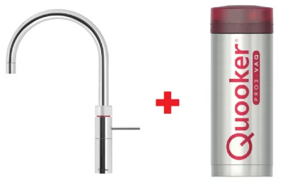 Quooker Fusion Round Chroom PRO3 Warm, koud, kokend water 3FRCHR