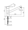 Huber Tratto Keukenmengkraan Chroom TT.000580.21