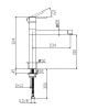 Huber Tratto Keukenmengkraan Chroom TT.001580.21