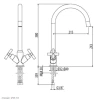 Blusani Keukenkraan Tuba Chroom BS6308