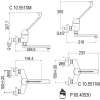 Blusani Keukenkraan Classic Muurkraan Chroom BS5510M