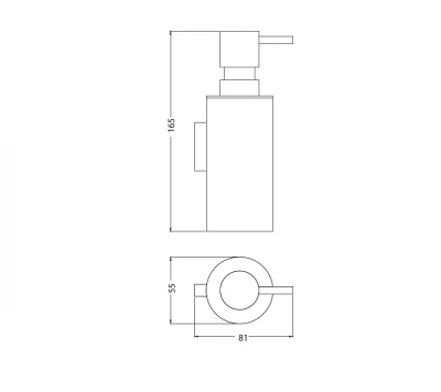 Waterevolution Deep zeepdispenser chroom A12601