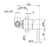 Rubio Inox inbouw mengkraan volledig RVS 1208755922