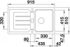 Blanco Classic Neo 5 S - enkele spoelbak en spoeltafel in antraciet - 524015