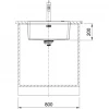 Franke Mythos MYX 110.45 rvs spoelbak 55x40cm onderbouw 1208953664