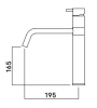 Waterevolution Flow keukenmengkraan geborsteld messing T150LE