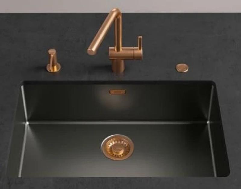 Franke Mythos masterpiece Korfplugset koper met drukknop tbv automatische lediging 112.0653.041