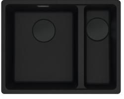 Franke Maris MRG 260/160-34-15 Fragranite black edition mat zwarte spoelbak vlakinbouw grote Bak Links