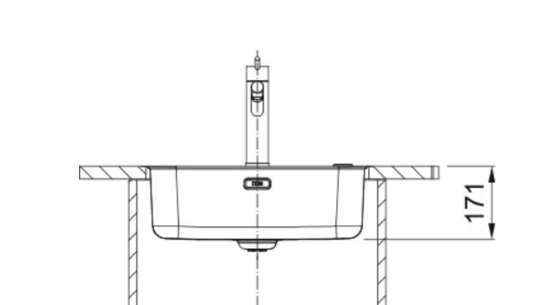 Franke Smart SRX 210.50 T RVS spoelbak 50x40 vlakinbouw 127.0688.777