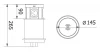 Indux Push verzinkbare randaarde witten stopcontact in werkblad met 4 stopcontacten, 2 x USB, 2 x RJ45 en draadloos opladen 1208957419