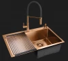 Ausmann Lavea koperen keukenkraan PVD copper met draaibare en flexibele uitloop 1208957435
