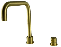 Waterevolution Flow 2-gats keukenmengkraan geborsteld goud PVD T151HWGE