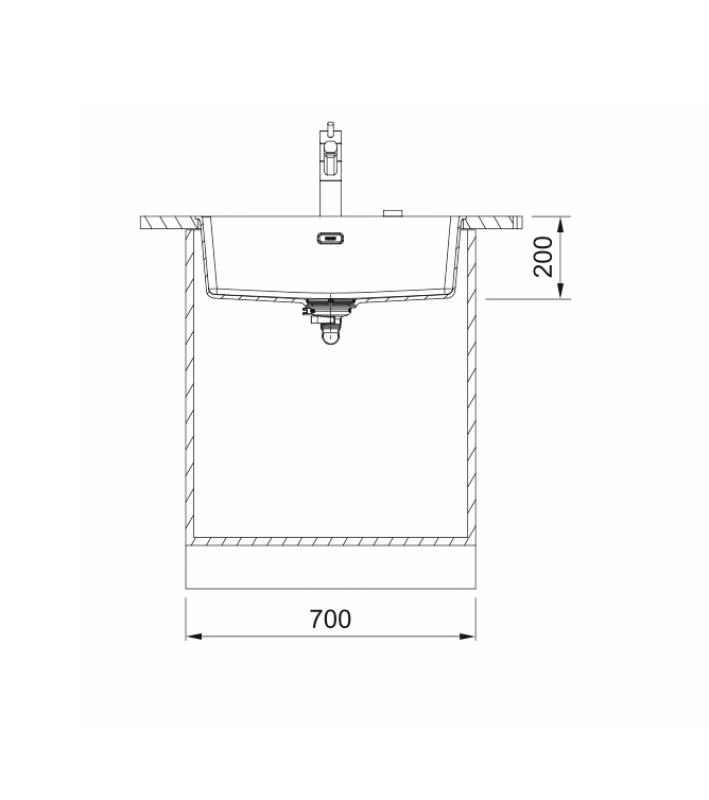 Franke Maris MRG 210-62 Fragranite Onyx spoelbak vlakinbouw