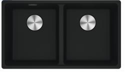 Franke Maris MRG120-35-35 Fragranite Matt black dubbele spoelbak onderbouw