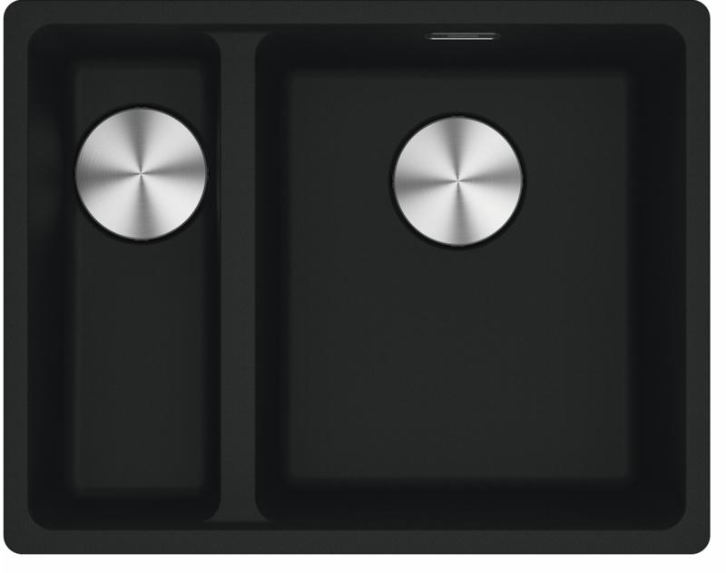 Franke Maris MRG 260-34-15 Fragranite Matt black spoelbak Bak Rechts vlakinbouw