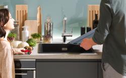 Franke Maris MRG 260-34-15 Fragranite Matt black spoelbak Bak Links vlakinbouw