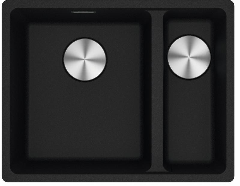 Franke Maris MRG 260-34-15 Fragranite Matt black spoelbak Bak Links vlakinbouw
