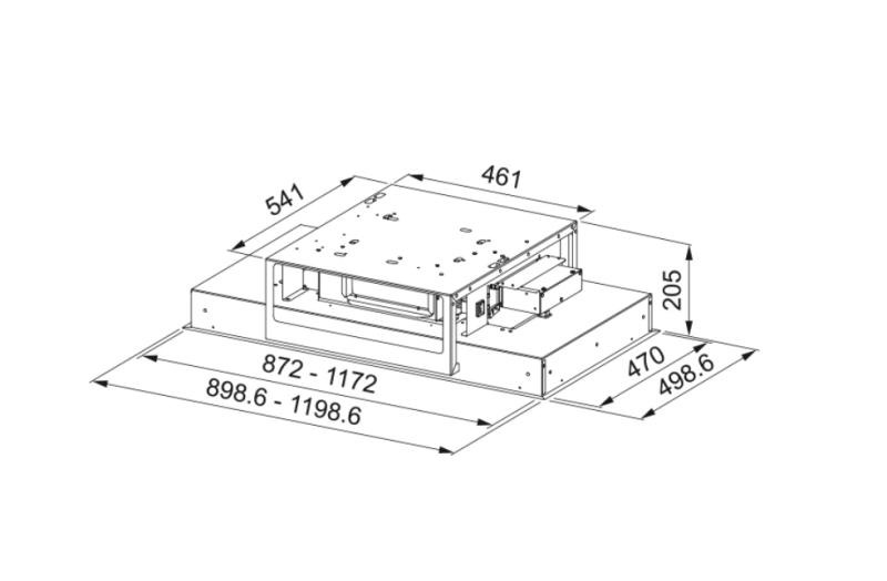 Franke Mythos plafondunit RVS afzuigkap 90cm 350.0679.881