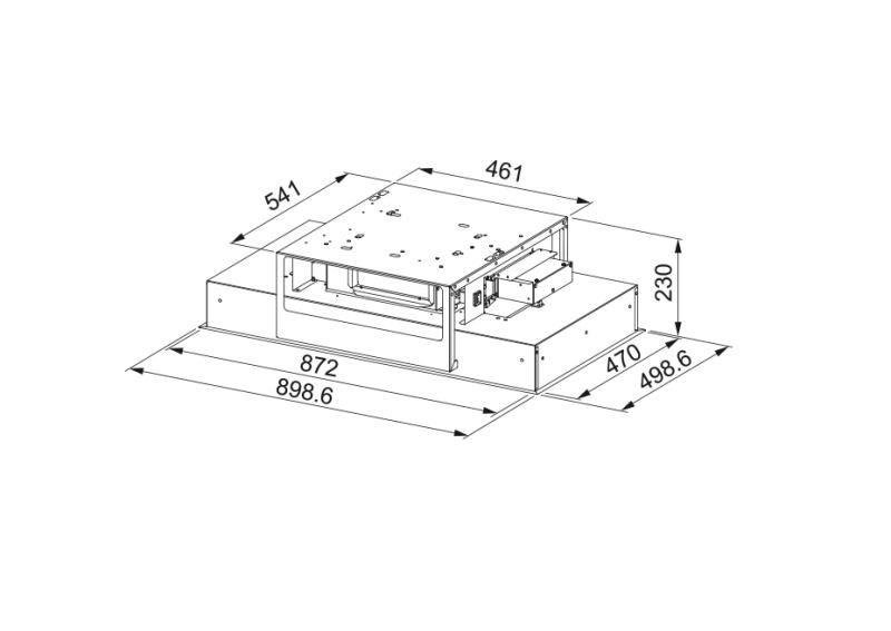 Franke Maris plafondunit wit glas afzuigkap 90cm 350.0679.886