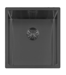 Pure.Sink Prestige spoelbak 34 Gun Metal universeel PPG3440-61