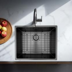 Pure.Sink Prestige bodemrek 50 Gun Metal PPGGD50-61