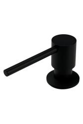 Pure.Sink Elite Steel Shine inbouw Zeepdispenser Mat Zwart van boven navulbaar PS9010-10