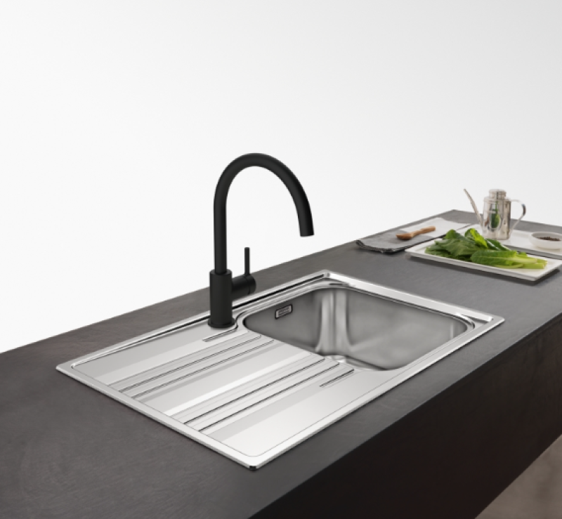 Franke Lina XL Keukenmengkraan Zwart met Draaibare Uitloop 115.0626.019