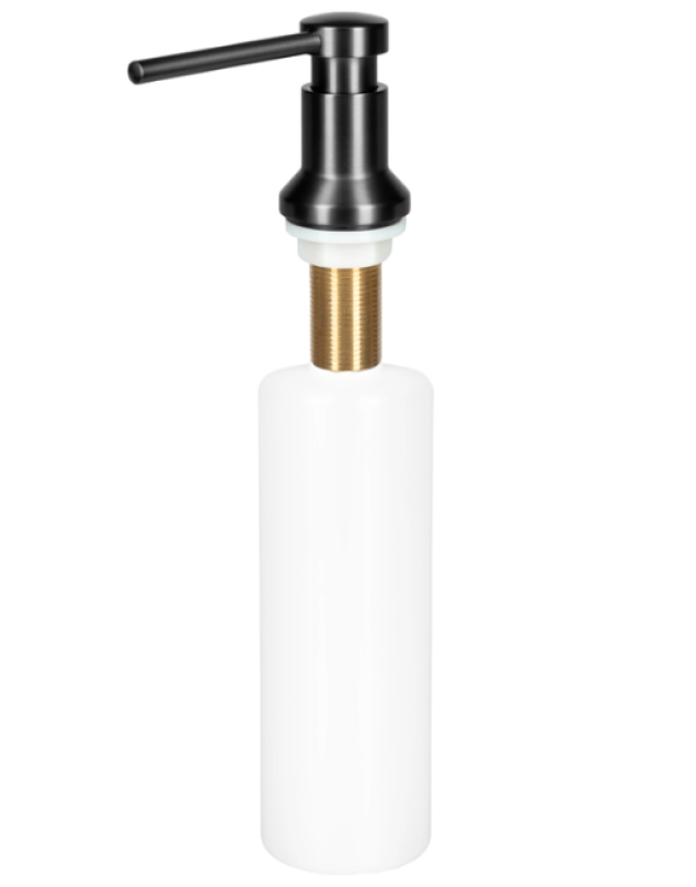 Ausmann Turt Inbouw Zeepdispenser gun metal van boven navulbaar 1208969721