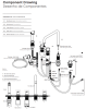 Waterevolution Flow 5-gats haakse keukenmengkraan met uittrekbare sproeier en gefilterd water aansluiting light gold T154HWGE