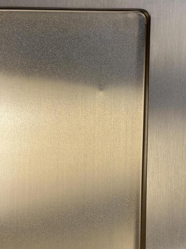 OUTLET DEUK Ausmann Turt gouden spoelbak met afdruipgedeelte links 780x500mm opbouw en vlakbouw 1208956942