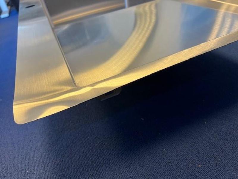 OUTLET Schade bak!! Ausmann Oder Blue rvs spoelbak 78x50cm vlakbouw en opbouw met afdruipgedeelte 1208970000