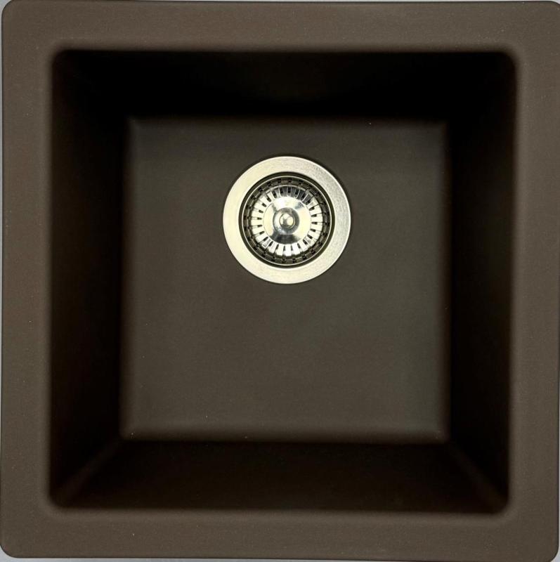 Outlet granieten café spoelbak 40x40 cm opbouw, onderbouw  1208970647