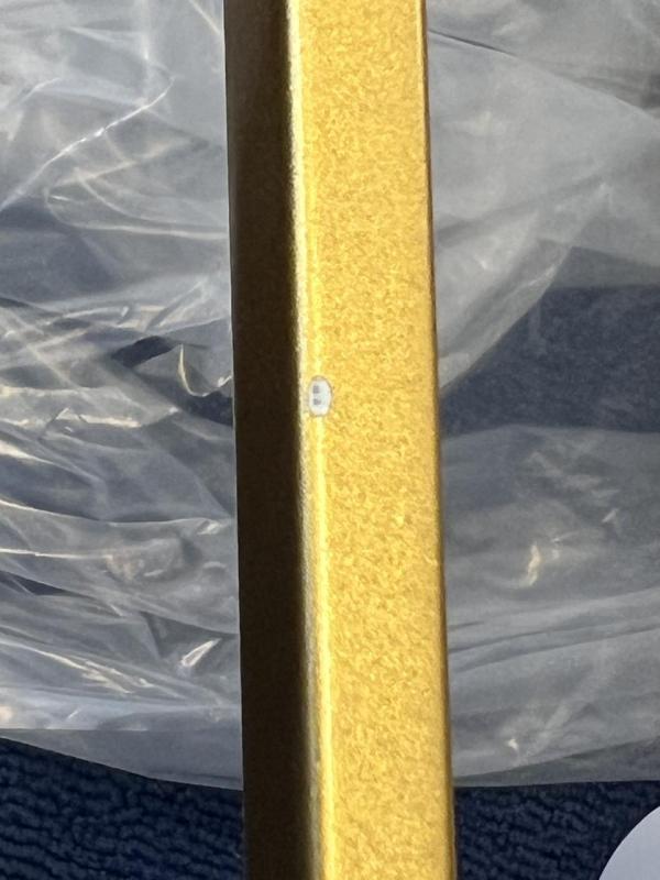 OUTLET Frame Beschadigd Decor Avelin hanglamp met gouden rechthoekig frame breedte 80 cm 2287