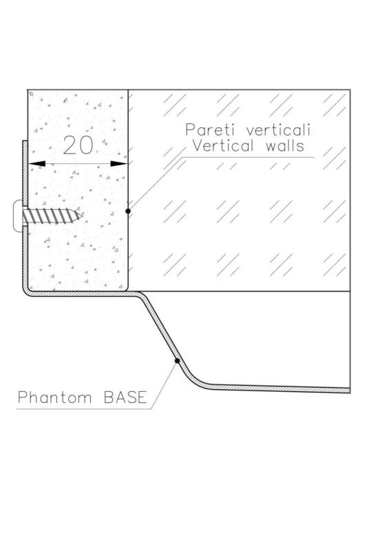Foster Phantom Base RVS Bodemplaat Worktop Spoelbak 50x40cm voor Inbouw in Keramiek natuursteen en Solidsurface dikte 20mm 1208970717