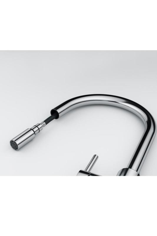 Franke Lina Keukenmengkraan Chroom met Uittrekbare Handdouche 115.0693.229