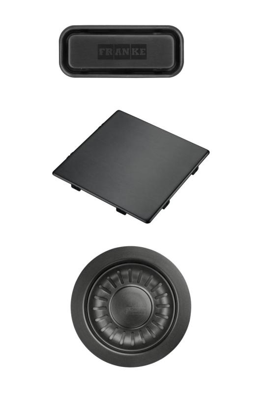 Franke Kubus 2.0 kleurset Afvoerset Gun Metal 1208970828