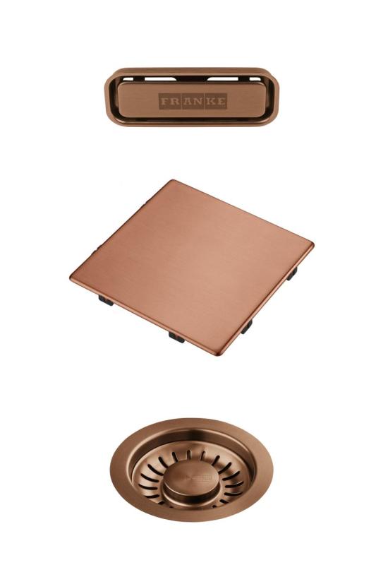 Franke Kubus 2.0 kleurset Afvoerset Koper 1208970832