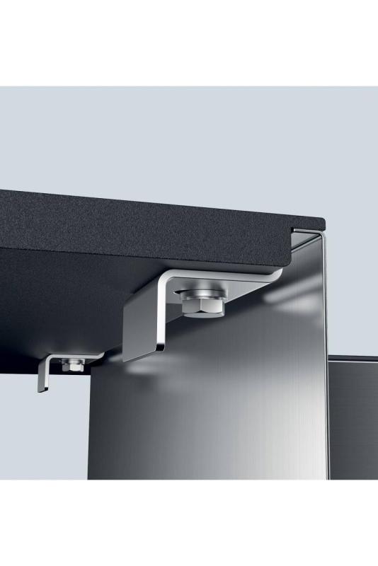 Foster Phantom Slimline RVS Spoelbak 40x40cm Onderbouw voor keramische aanrechtbladen 1208971123