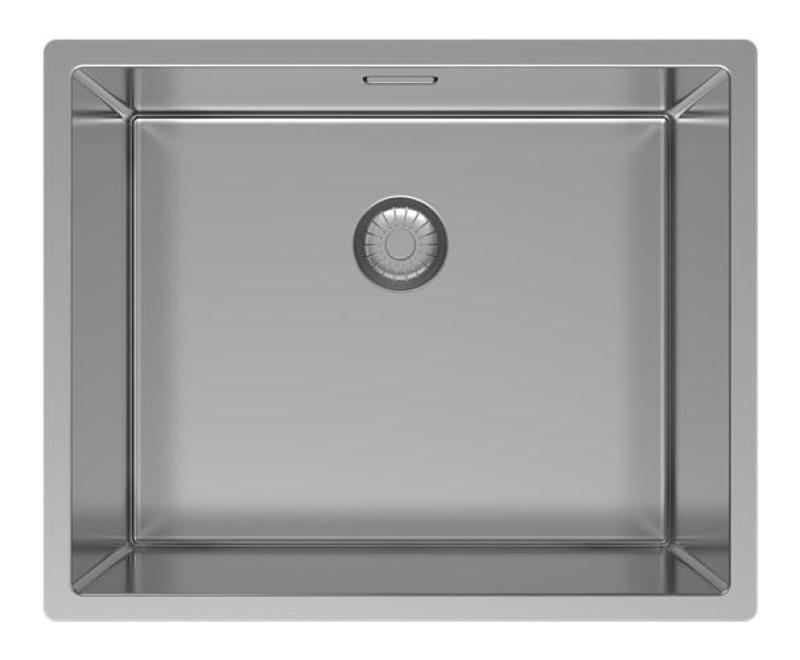 Pure.Sink Exclusivo RVS spoelbak 50x40 cm 10mm radius onderbouw, vlakbouw en opbouw PEX5040-02