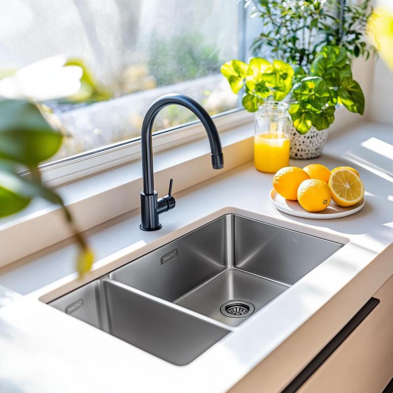 Pure.Sink Exclusivo RVS 1,5 anderhalve spoelbak 18+34 cm  10mm radius PEX183440-02