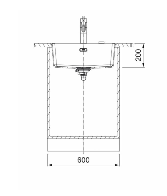 Franke Maris MRG 210-52 Fragranite coffee cream spoelbak vlakinbouw 135.0725.665