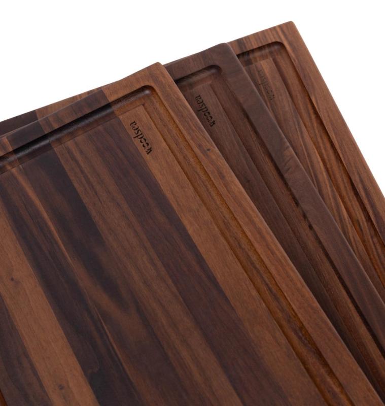 Woodsea Butcher Groove M - Walnoot Houten Snijplank met sapgeul 50x38 cm 1208971535