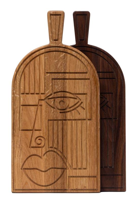 Woodsea Mask Oak - Eikenhouten Mask snij- en serveerplank 38x19 cm 1208971562