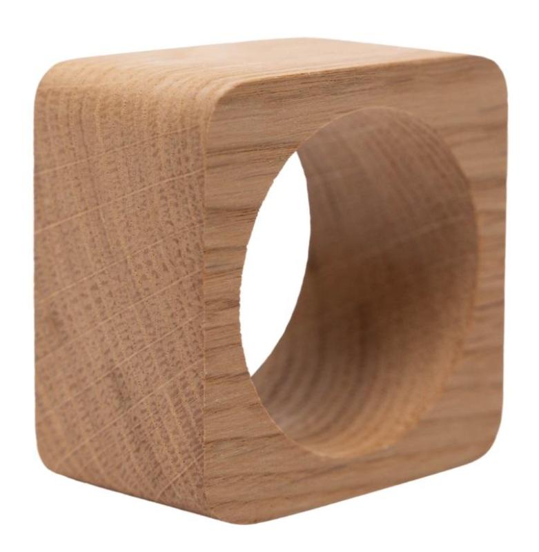 Woodsea Napkin Ring Oak - Eikenhouten Servetring 5x5 cm 2 stuks 1208971602