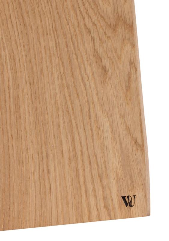 Woodsea Serving L - Eikenhouten Serveerplank 70x17 cm met lederen handvat 1208971616