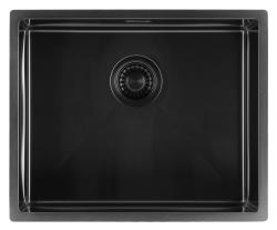 Pure.Sink Luxion PVD Zwarte spoelbak 50x40 cm onderbouw, vlakinbouw en opbouw PLX5040-63