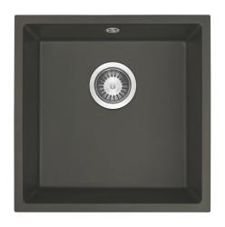 OUTLET GraniteMy Universal Granieten Grijs, donker Spoelbak 40x40 cm  Onderbouw met RVS Plug 1208971810